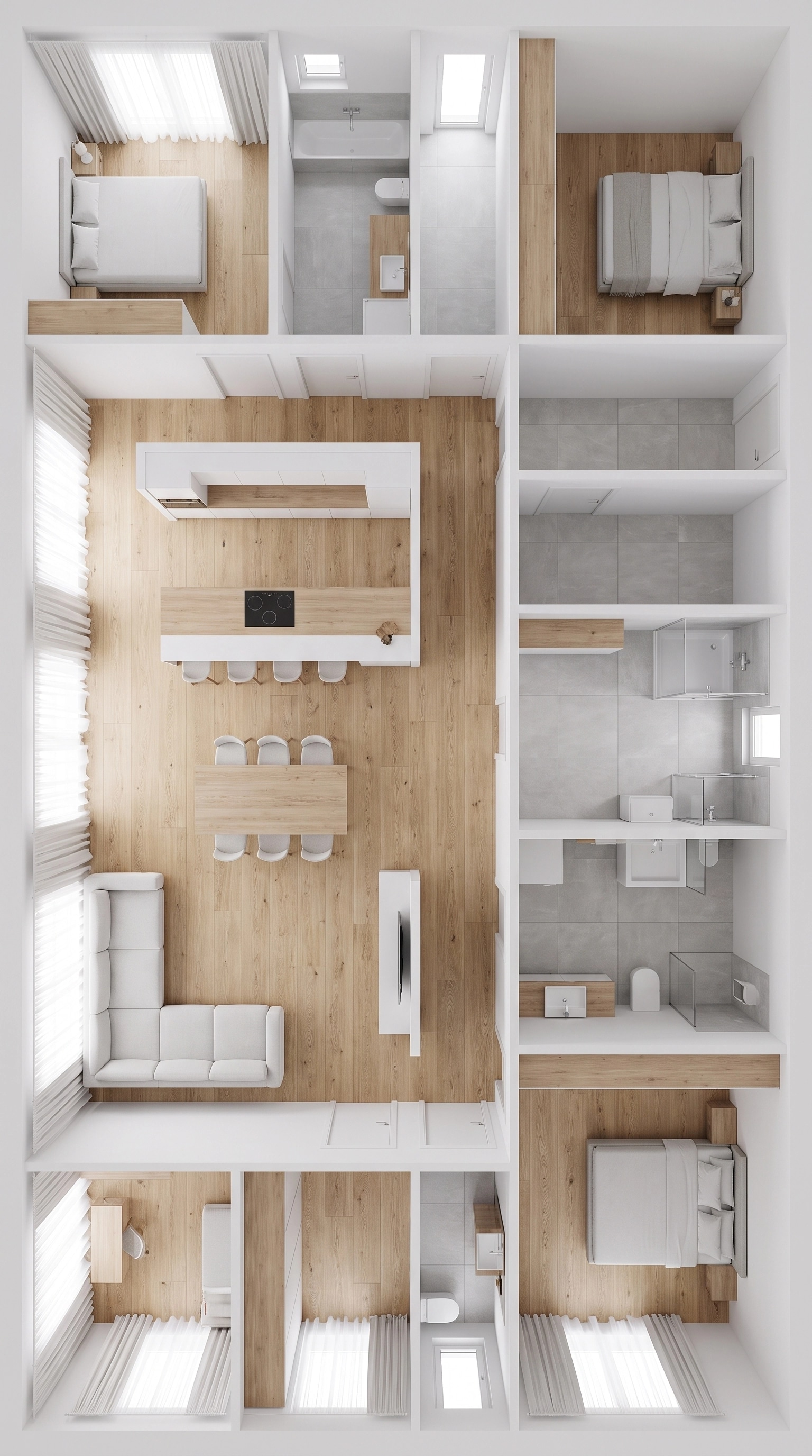 Interior design in Minimalism style — Living Room by GenRoom AI