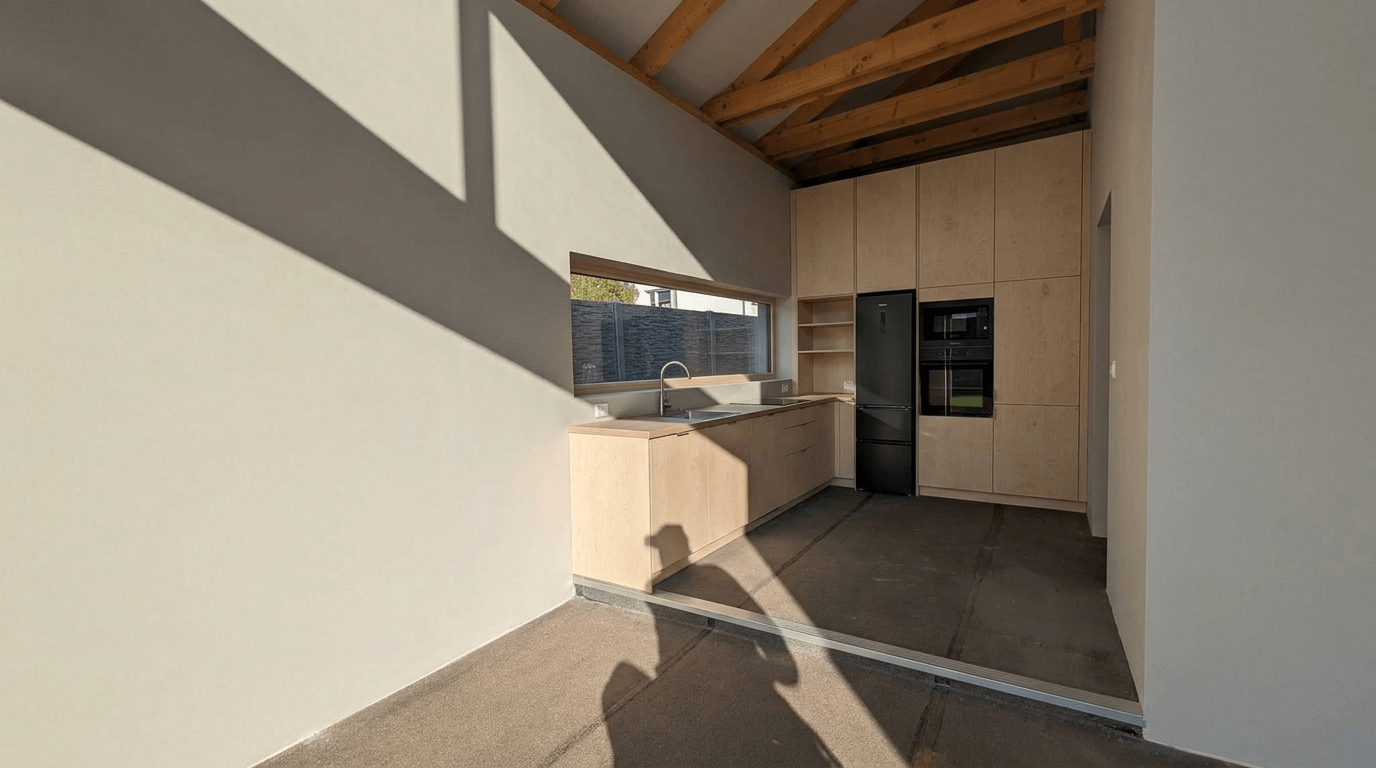 Design interior în stil Scandinavian — Bucătărie de GenRoom AI