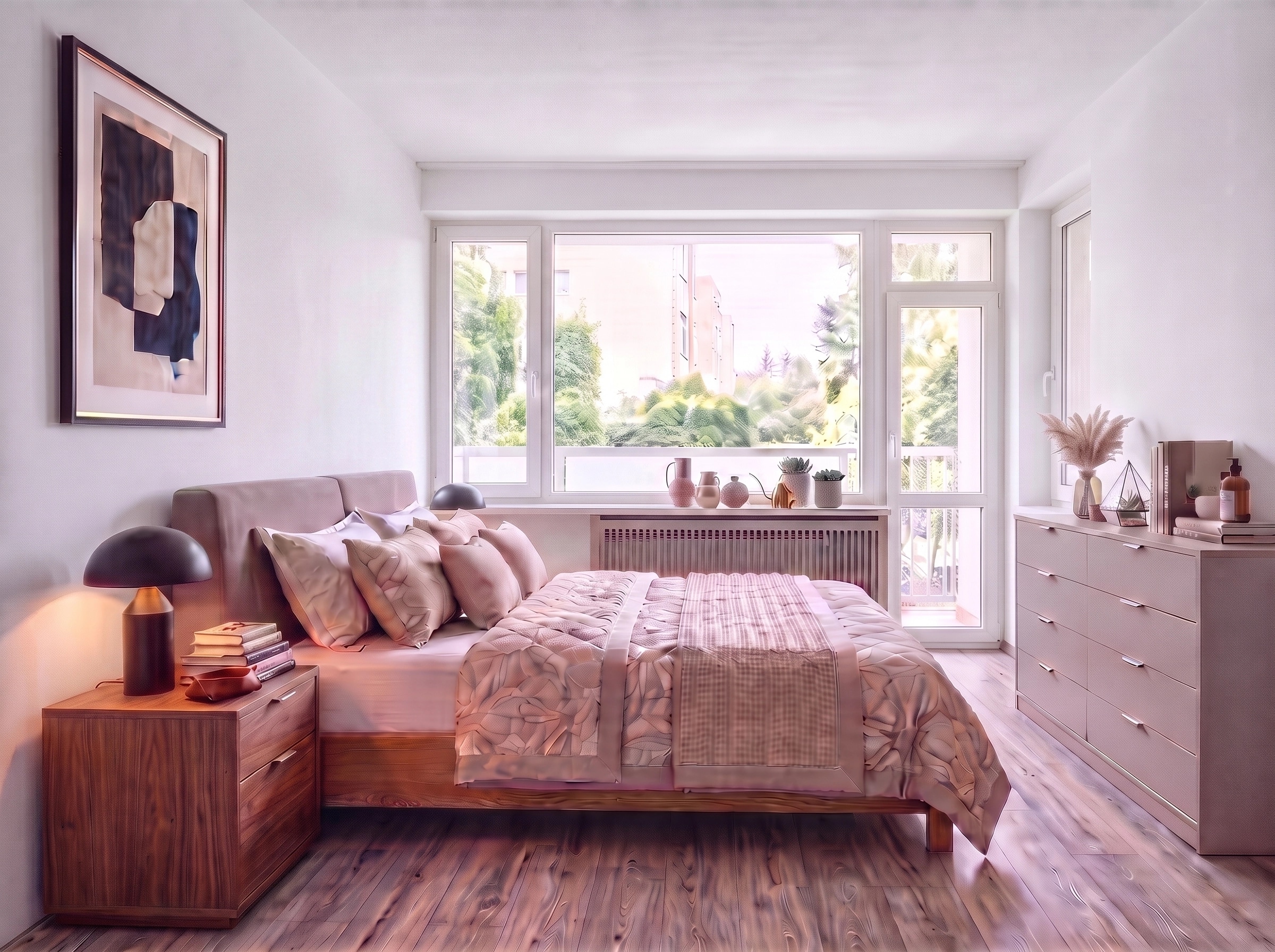 Contemporary Bedroom design — interior photo by GenRoom AI