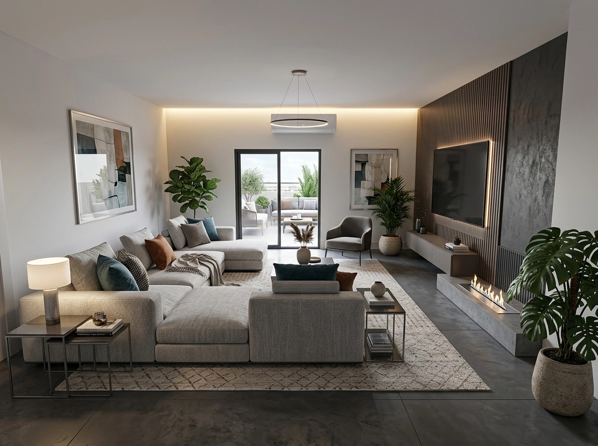 Interior design in Contemporary style — Living Room by GenRoom AI
