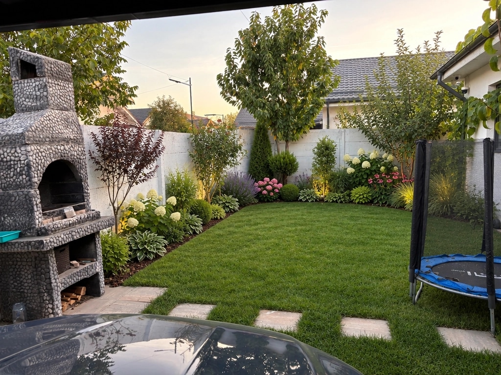 Landscape design in Minimalist Yard style — Yard by GenRoom AI