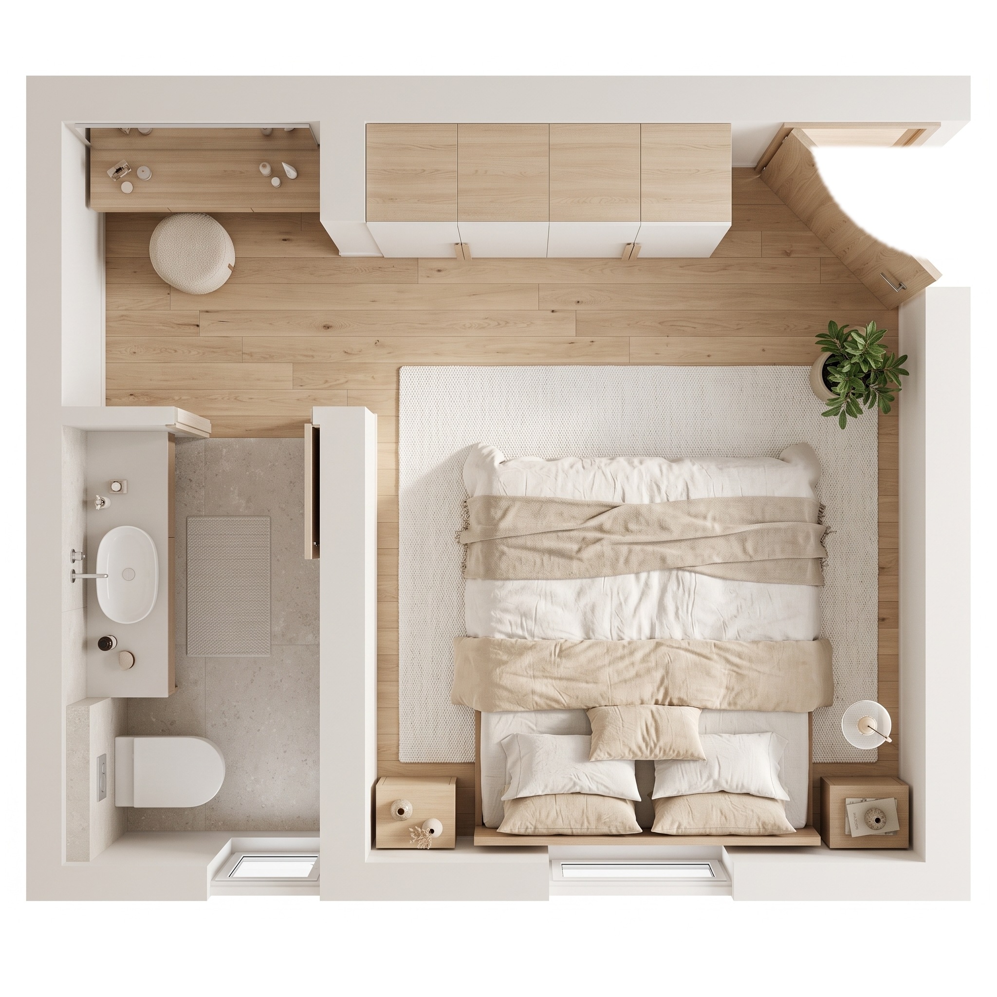 Interior design in Scandinavian style — Living Room by GenRoom AI