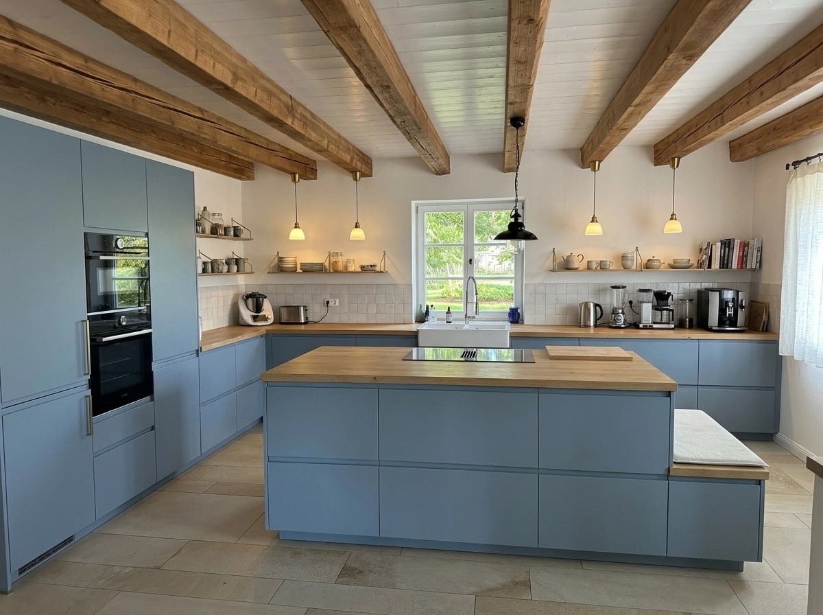 Modern Farmhouse Kitchen design — interior photo by GenRoom AI