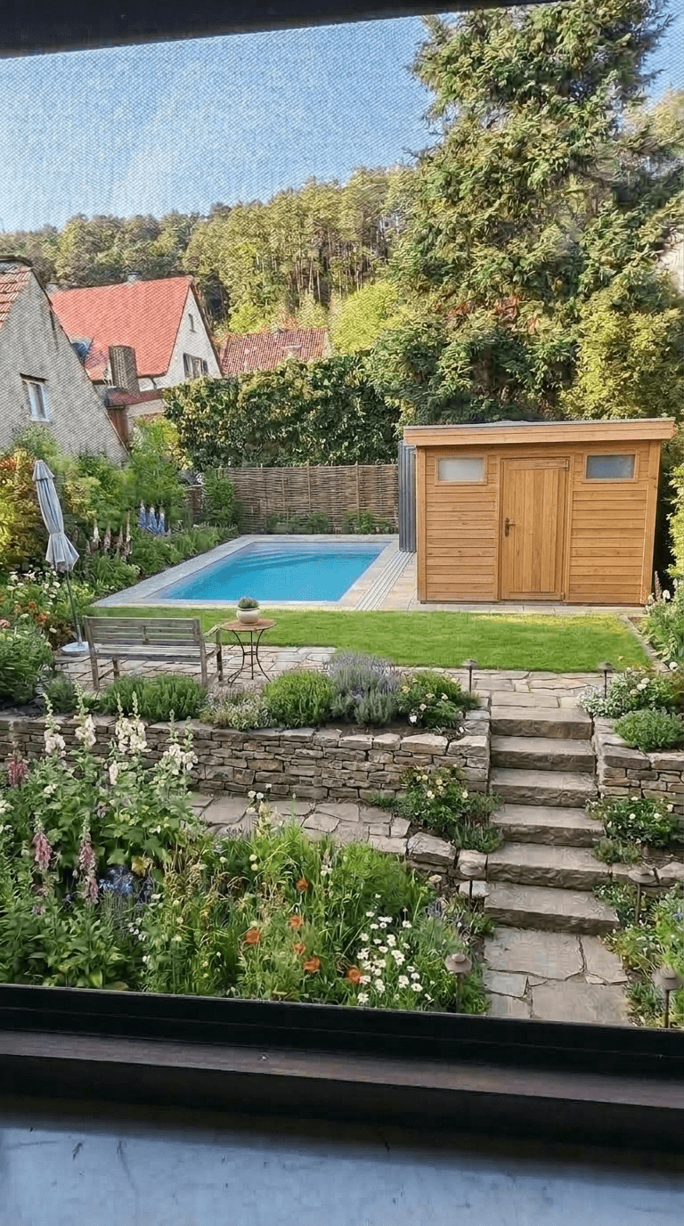 Country Rustic Garden Yard design — yard photo by GenRoom AI