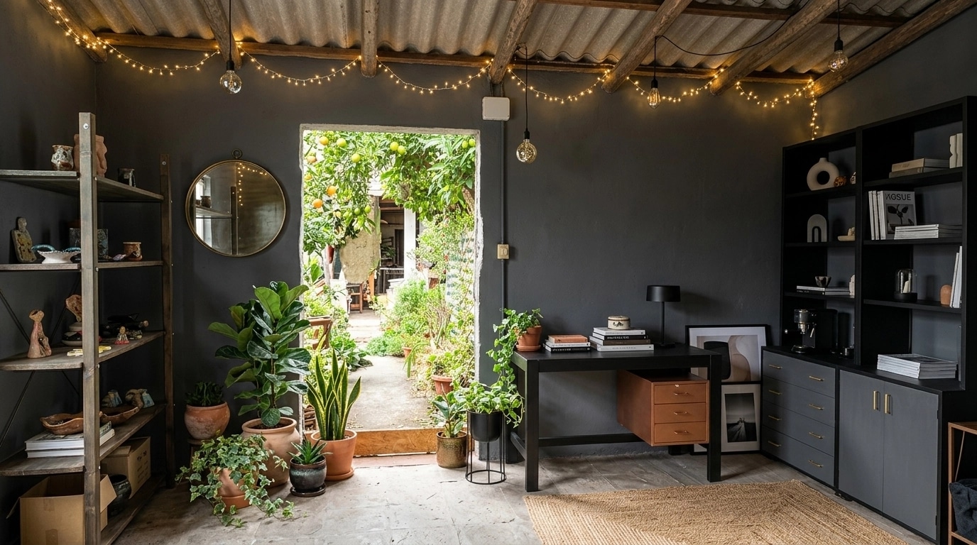 Interior design in Loft / Industrial style — studio by GenRoom AI
