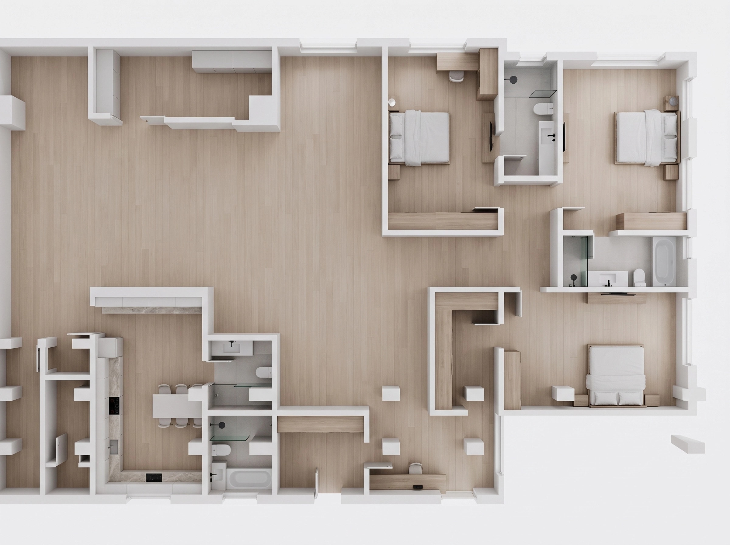 Minimalism Living Room design — interior photo by GenRoom AI