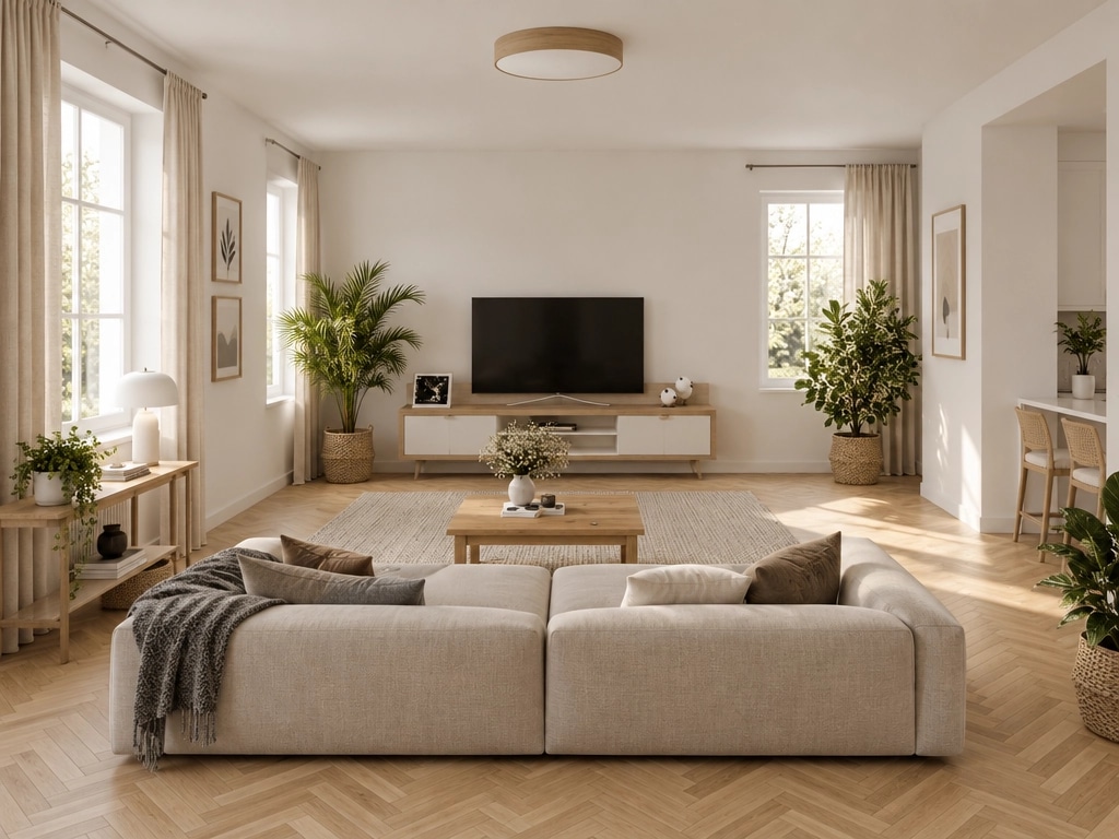 Scandinavian Living Room design — interior photo by GenRoom AI