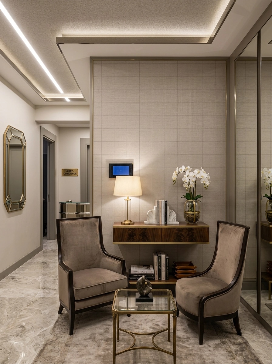 Interior design in Transitional style — lobby by GenRoom AI