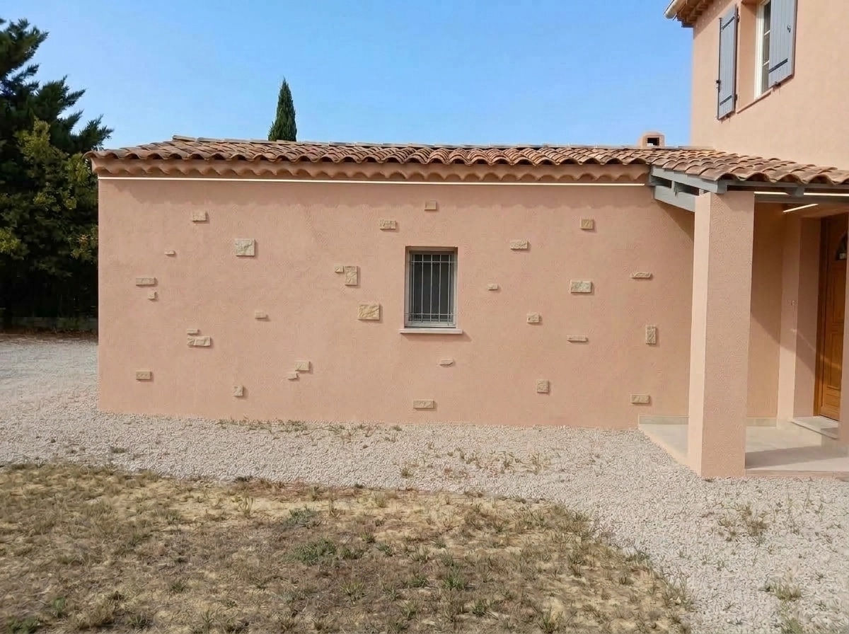 Facade design in Minimalist Facade style — photo by GenRoom AI
