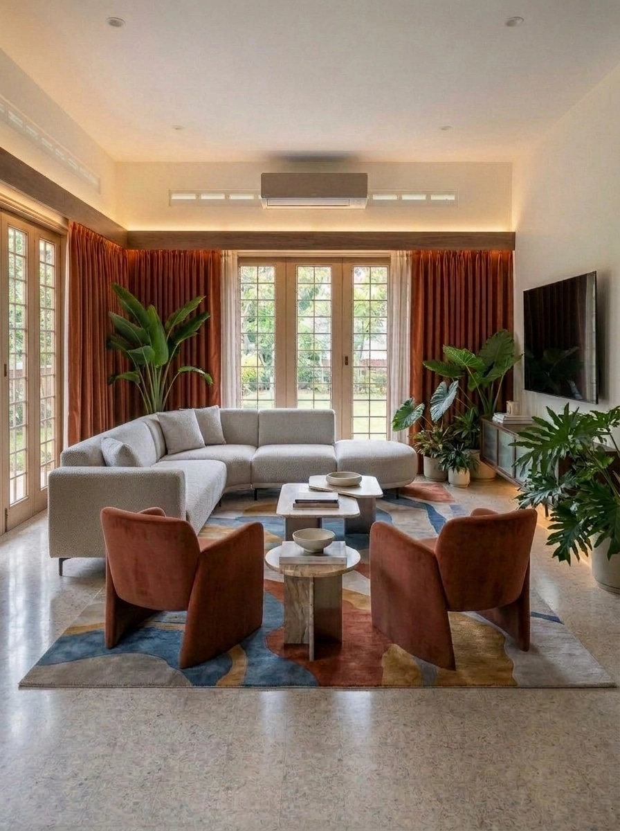 Interior design in Contemporary style — Living Room by GenRoom AI