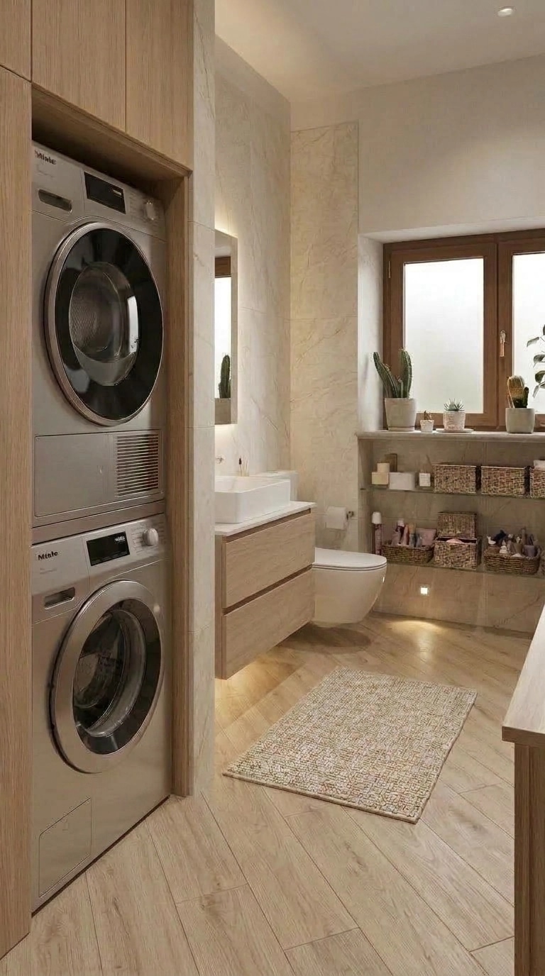 Scandinavian Bathroom design — interior photo by GenRoom AI