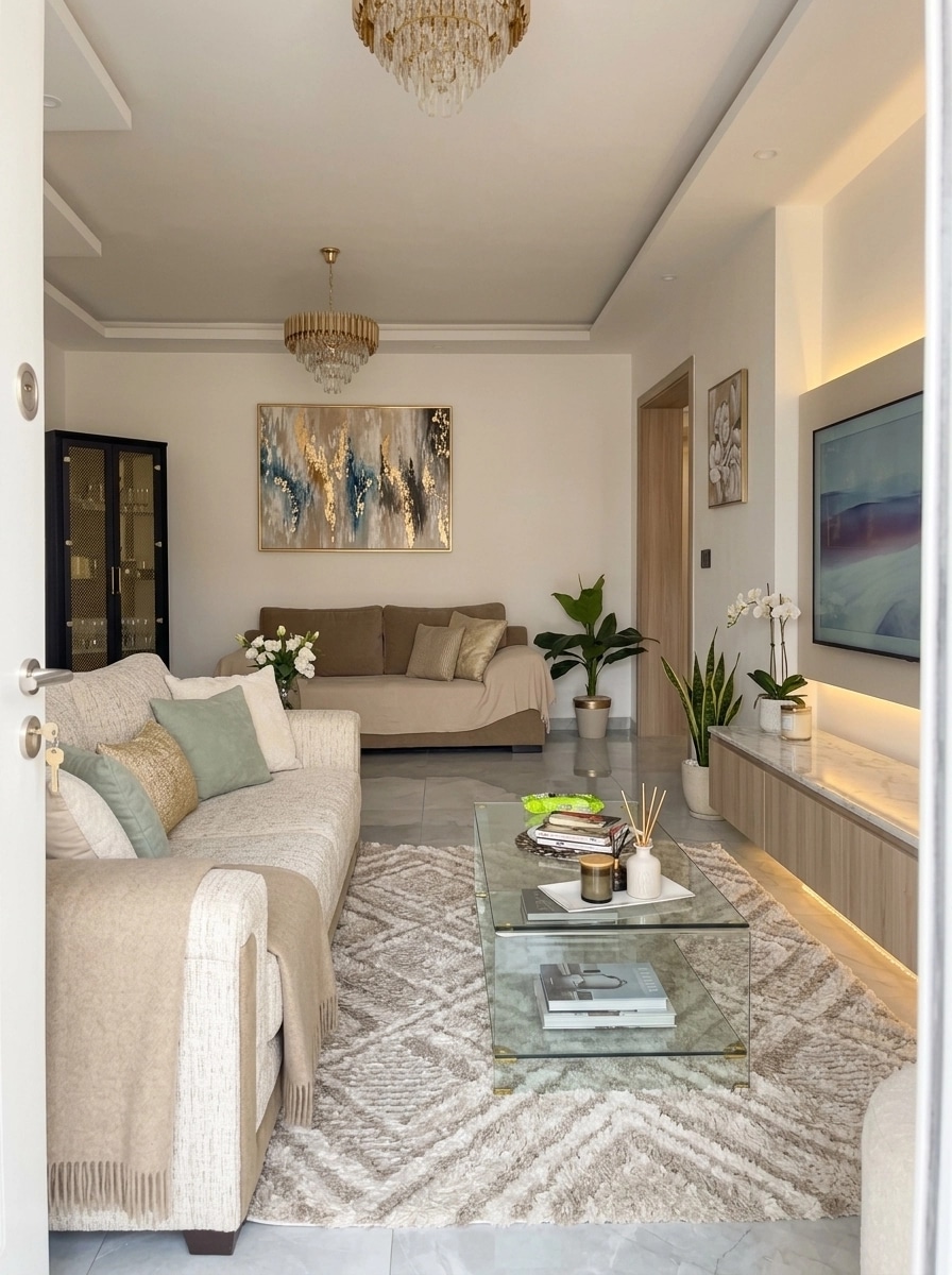 Interior design in Transitional style — Living Room by GenRoom AI