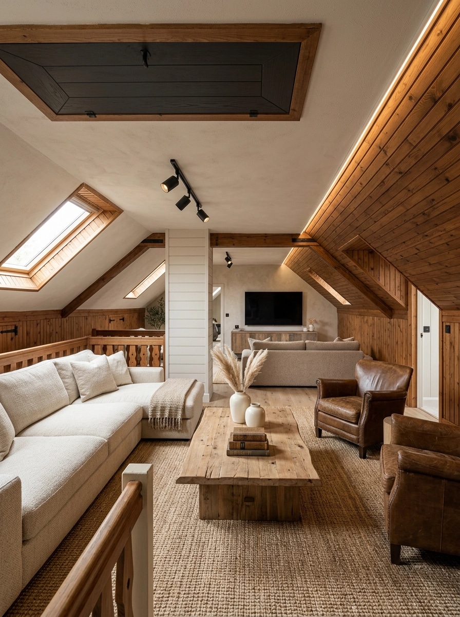 Modern Farmhouse Living Room design — interior photo by GenRoom AI