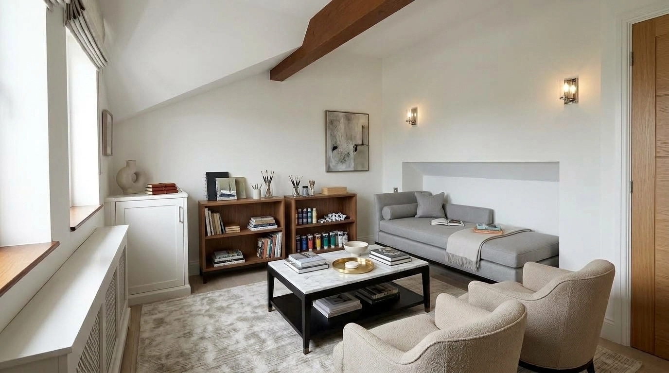 Interior design in Transitional style — Living Room by GenRoom AI