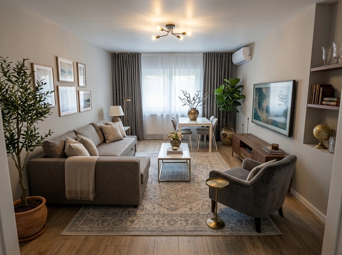 Interior design in Transitional style — Living Room by GenRoom AI