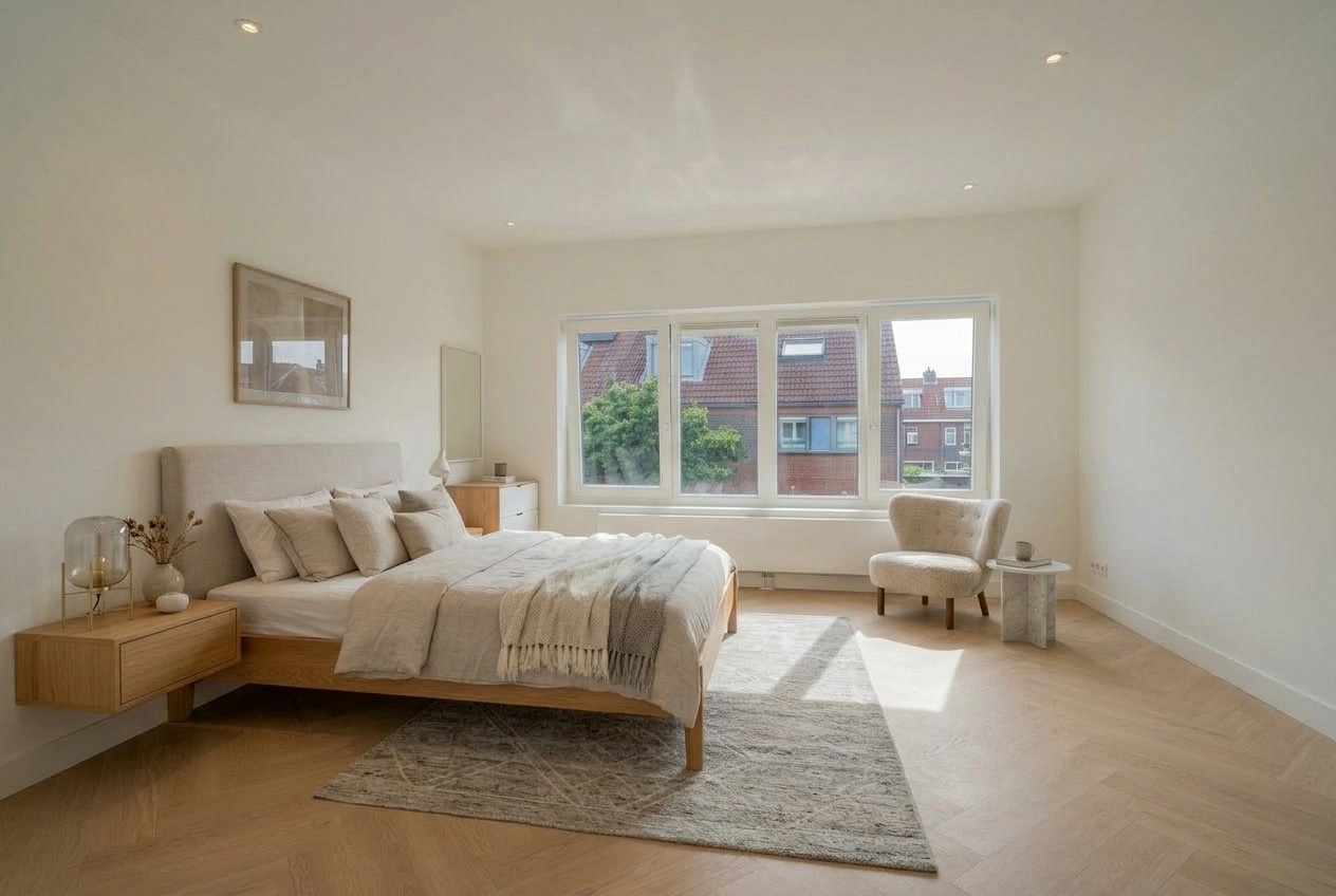 Scandinavian Bedroom design — interior photo by GenRoom AI