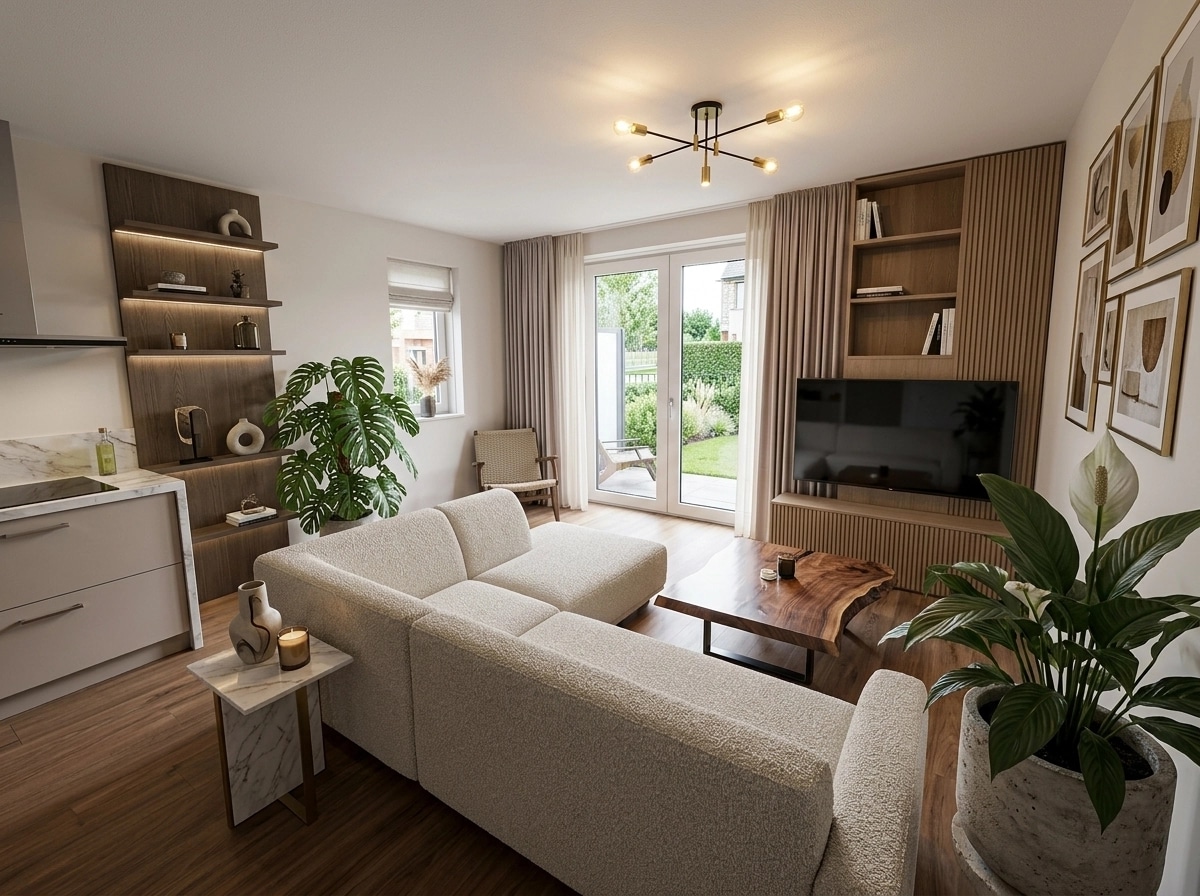 Interior design in Contemporary style — Living Room by GenRoom AI