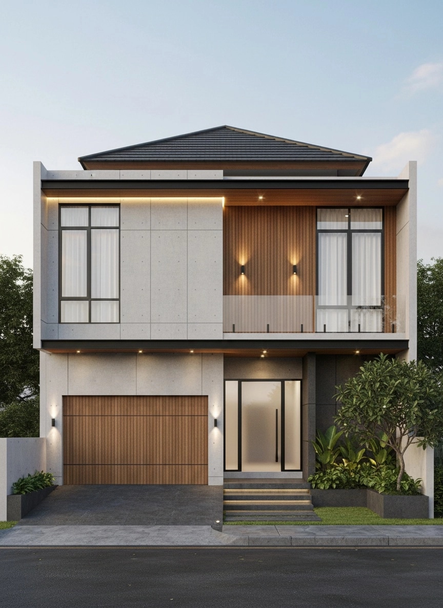 Contemporary Facade Facade design — facade photo by GenRoom AI