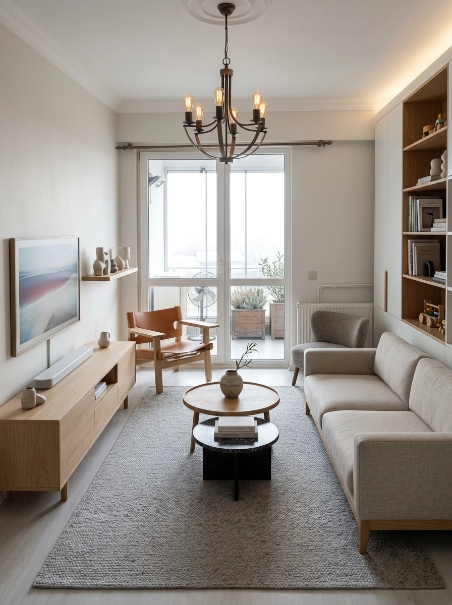 Scandinavian Living Room design — interior photo by GenRoom AI