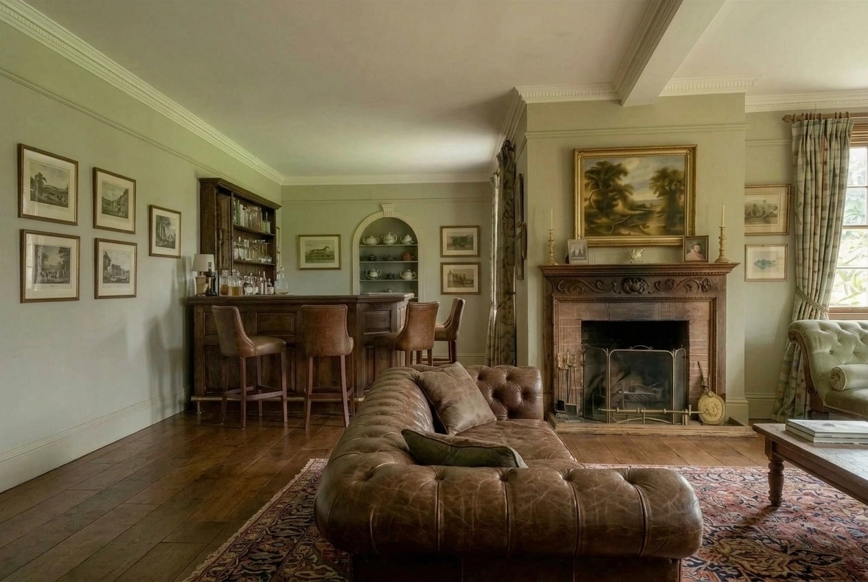 Design de interiores em estilo British — Sala de Estar por GenRoom AI