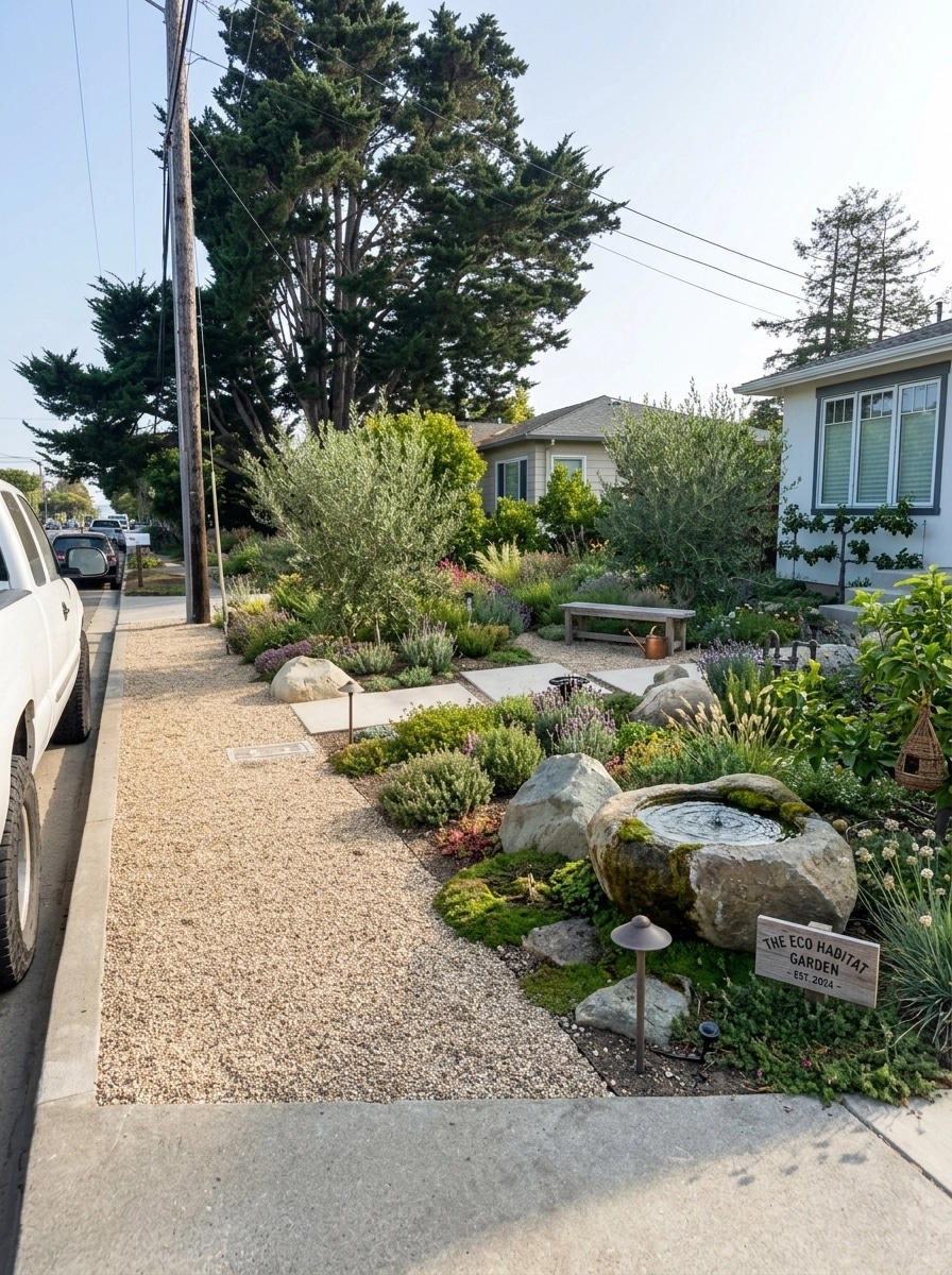 Landscape design in Eco Natural Garden style — Yard by GenRoom AI