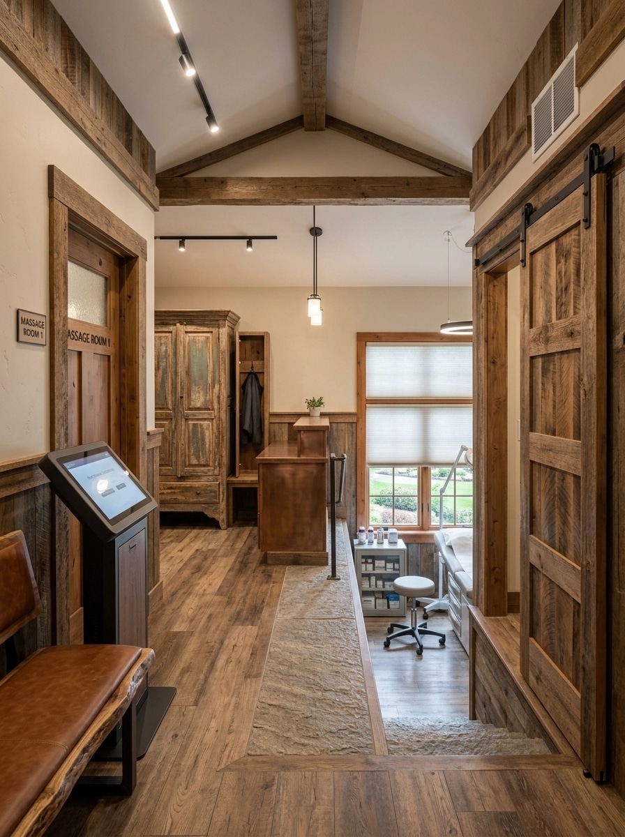 Interior design in Rustic style — clinic by GenRoom AI