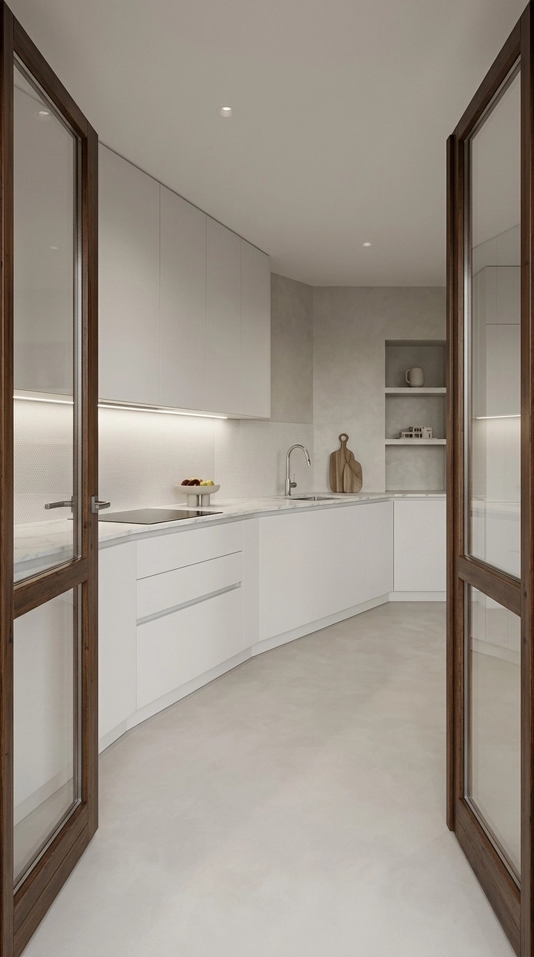 Minimalism Kitchen design — interior photo by GenRoom AI