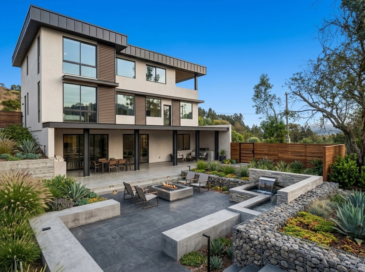 Landscape design in Contemporary Yard style — Yard by GenRoom AI