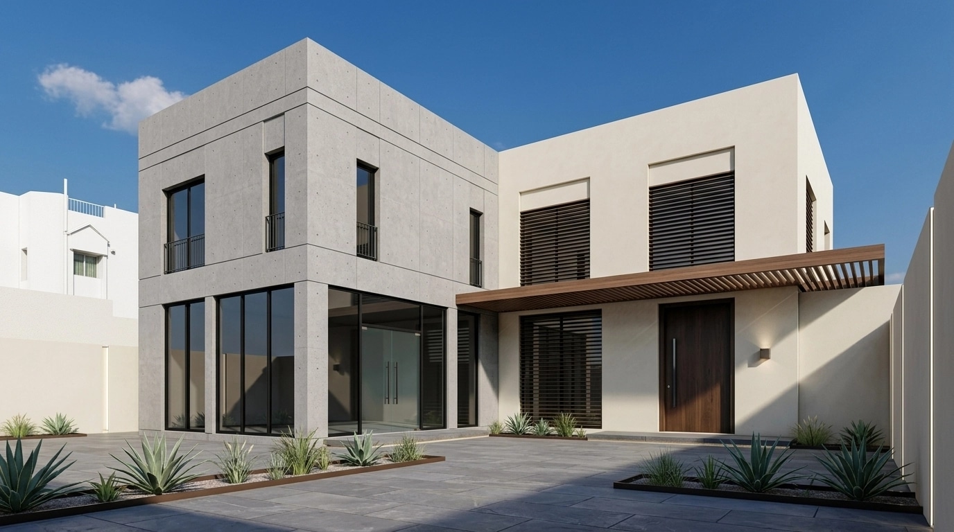 Facade design in Minimalist Facade style — Facade by GenRoom AI