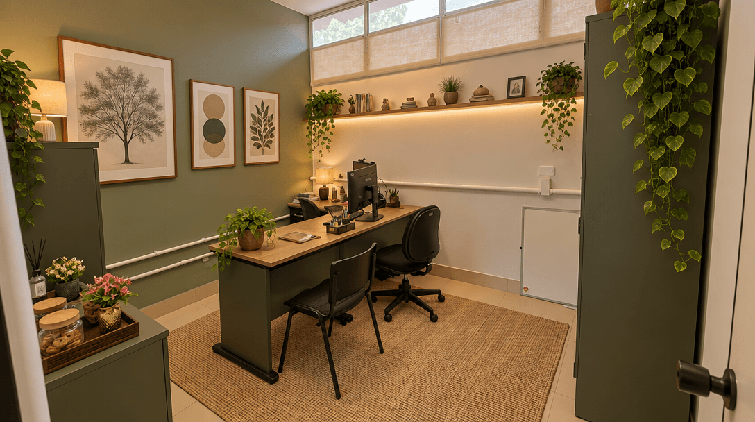 Office interior in no_style style — photo by GenRoom AI