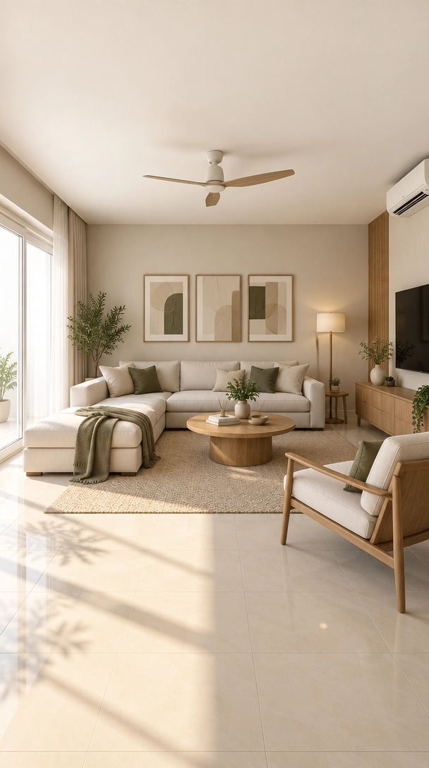 Interior design in Minimalism style — Living Room by GenRoom AI