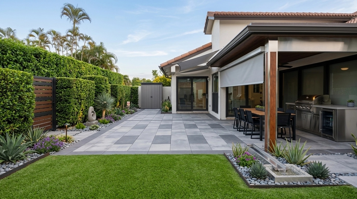 Landscape design in Contemporary Yard style — Yard by GenRoom AI