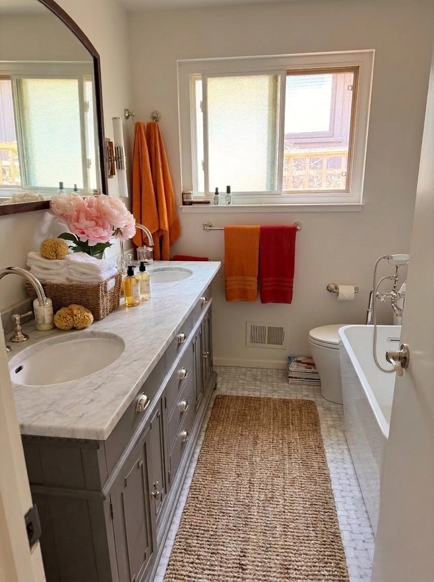 Interior design in Coastal / Hamptons style — Bathroom by GenRoom AI