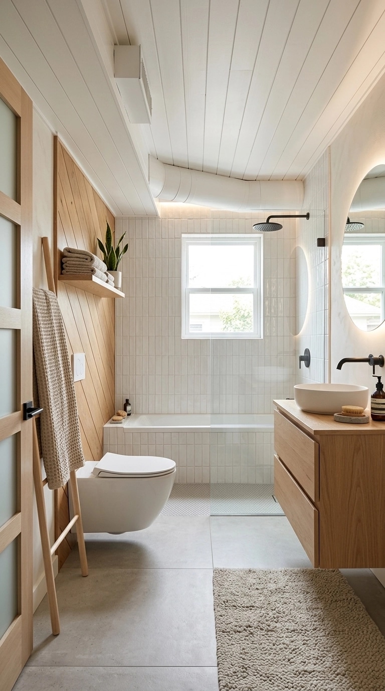 Interior design in Scandinavian style — Bathroom by GenRoom AI
