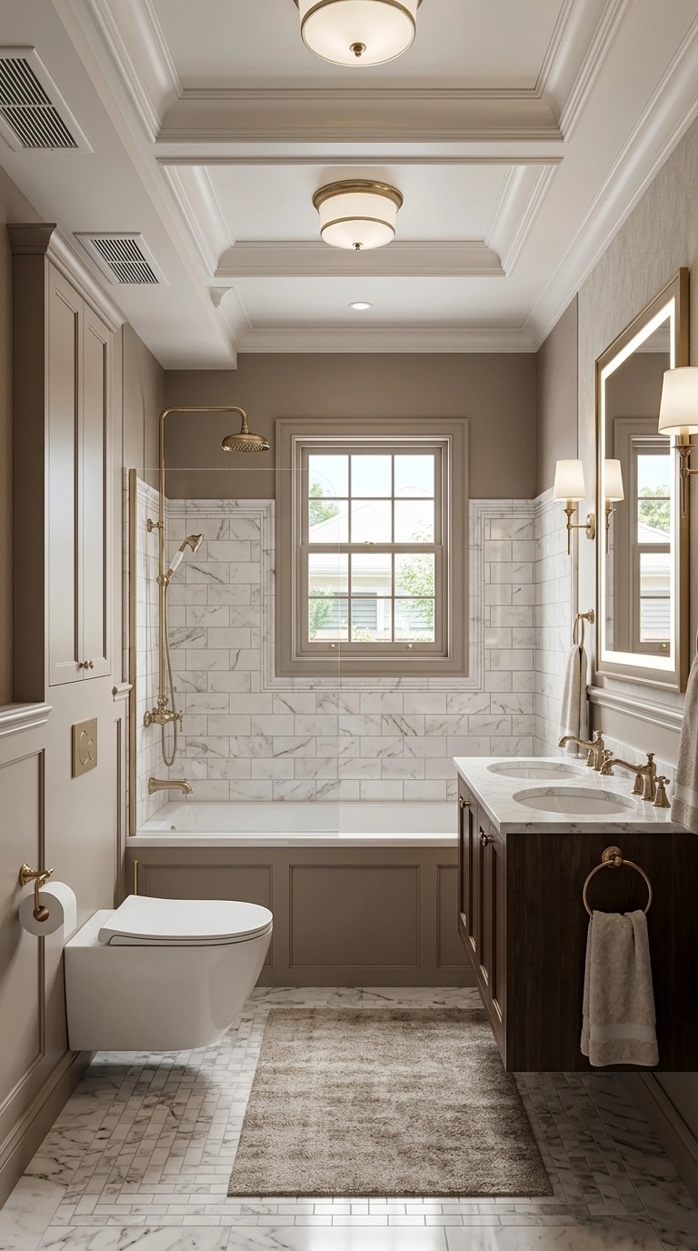 Interior design in Transitional style — Bathroom by GenRoom AI
