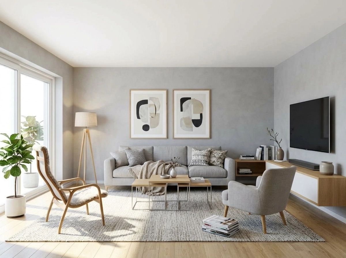 Scandinavian Living Room design — interior photo by GenRoom AI