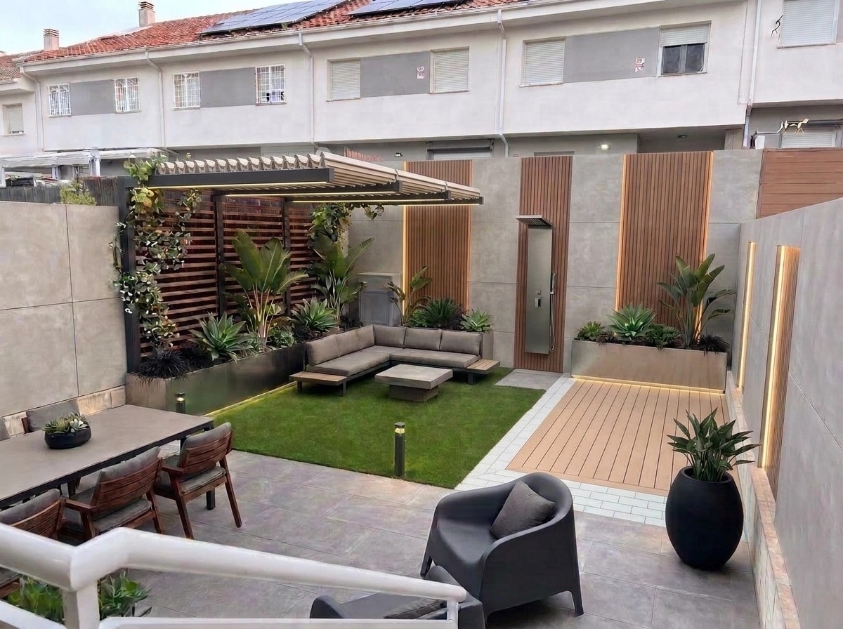Landscape design in Contemporary Yard style — Yard by GenRoom AI