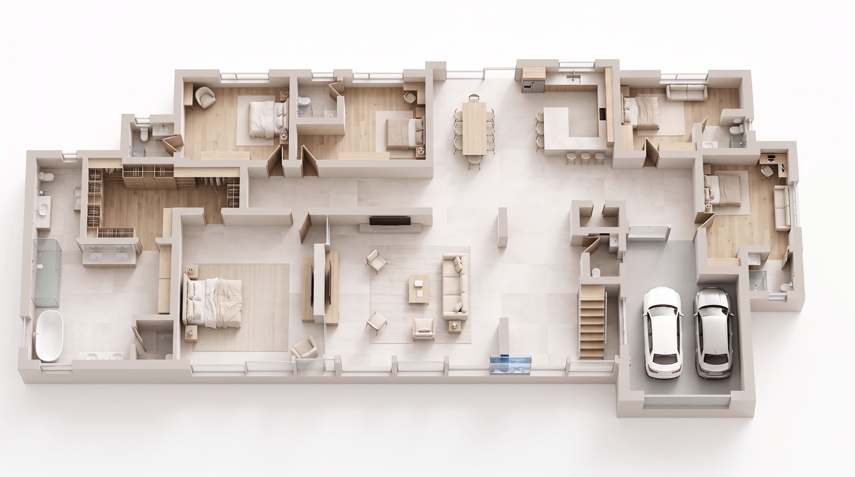 Interior design in Minimalism style — Living Room by GenRoom AI