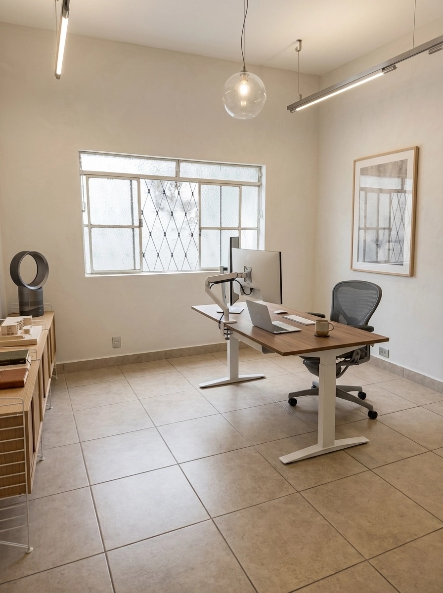 Minimalism Office design — interior photo by GenRoom AI