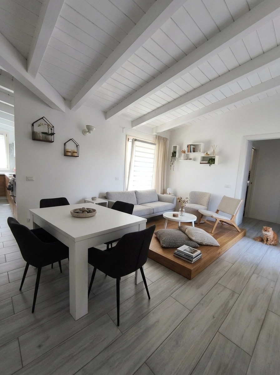 Interior design in Scandinavian style — Living Room by GenRoom AI