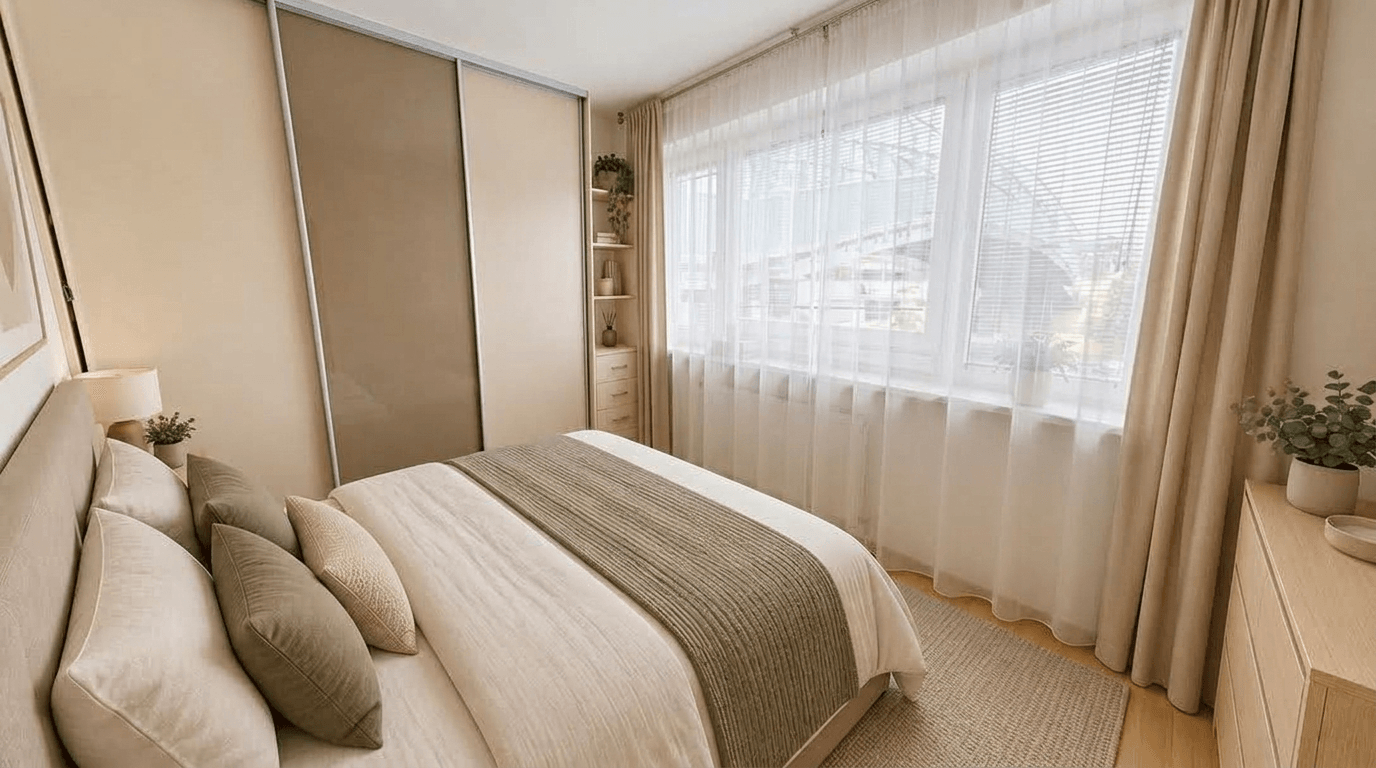 Minimalism Quarto design — interior photo by GenRoom AI