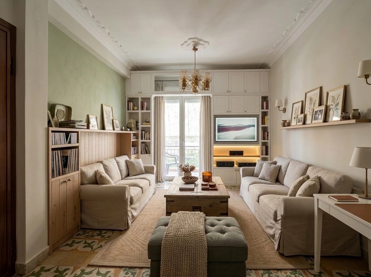 Modern Farmhouse Living Room design — interior photo by GenRoom AI