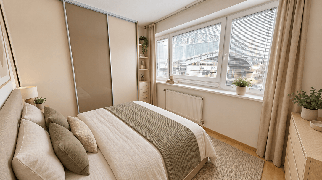 Minimalism Quarto design — interior photo by GenRoom AI