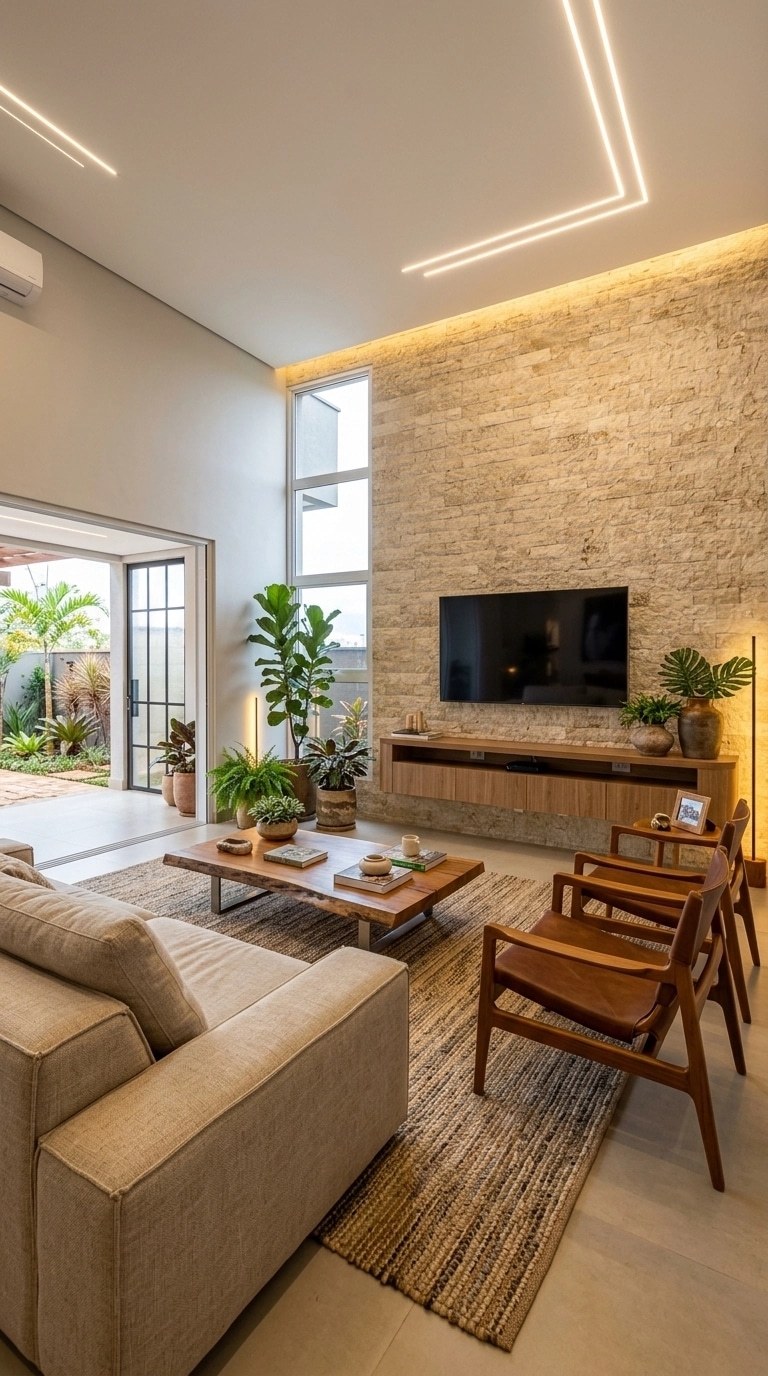Interior design in Contemporary style — Living Room by GenRoom AI