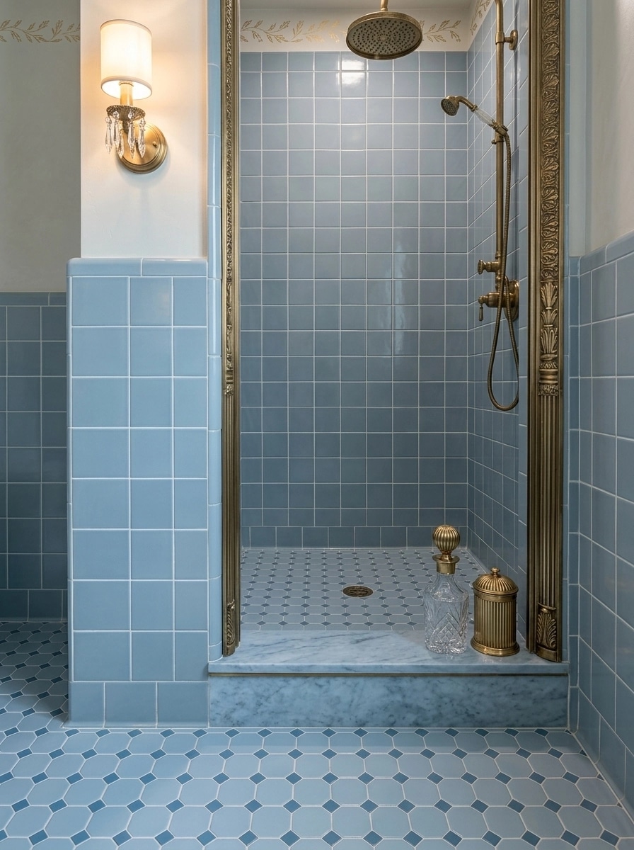 Bathroom interior in Neoclassic style — photo by GenRoom AI
