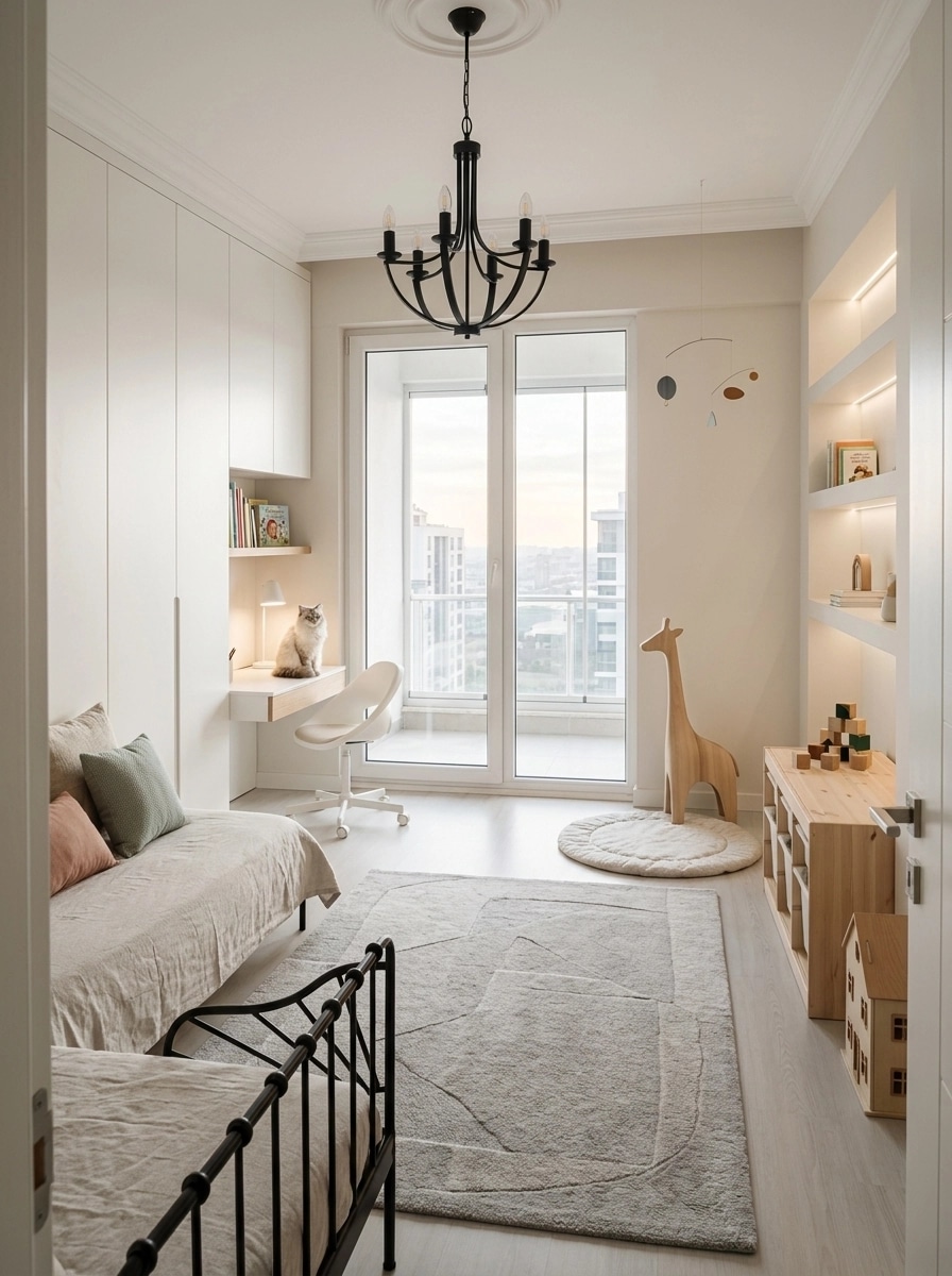 Minimalism Camera dei Bambini design — interior photo by GenRoom AI