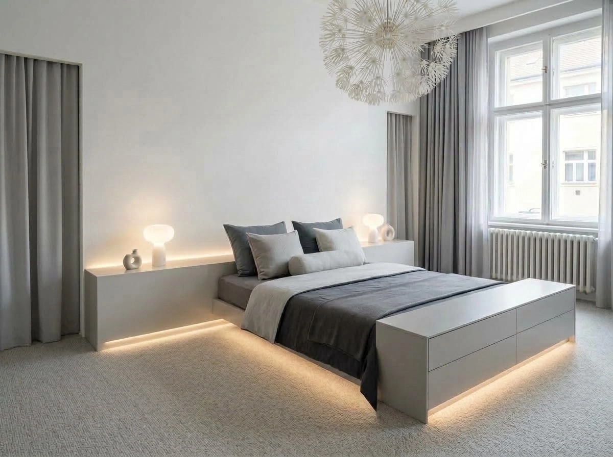 Minimalism Bedroom design — interior photo by GenRoom AI