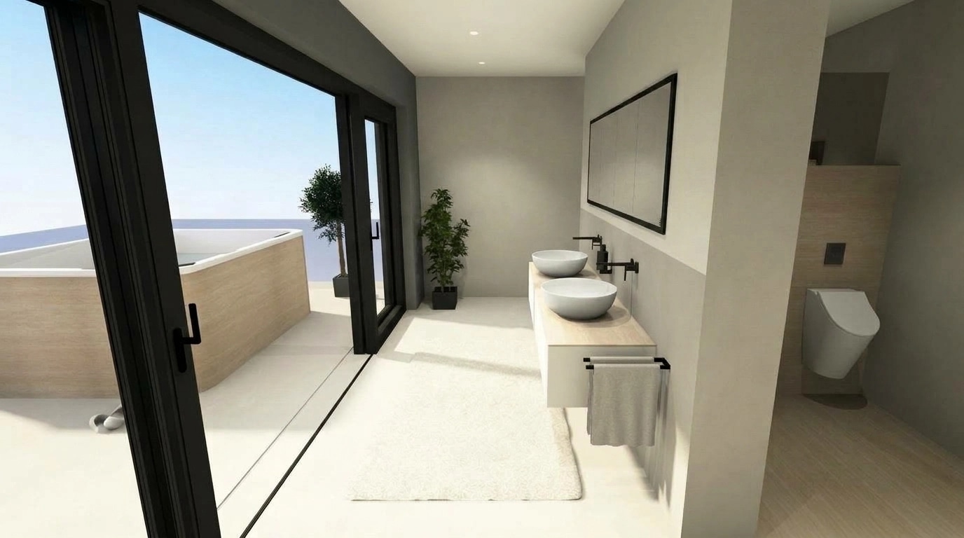 Bathroom interior in no_style style — photo by GenRoom AI