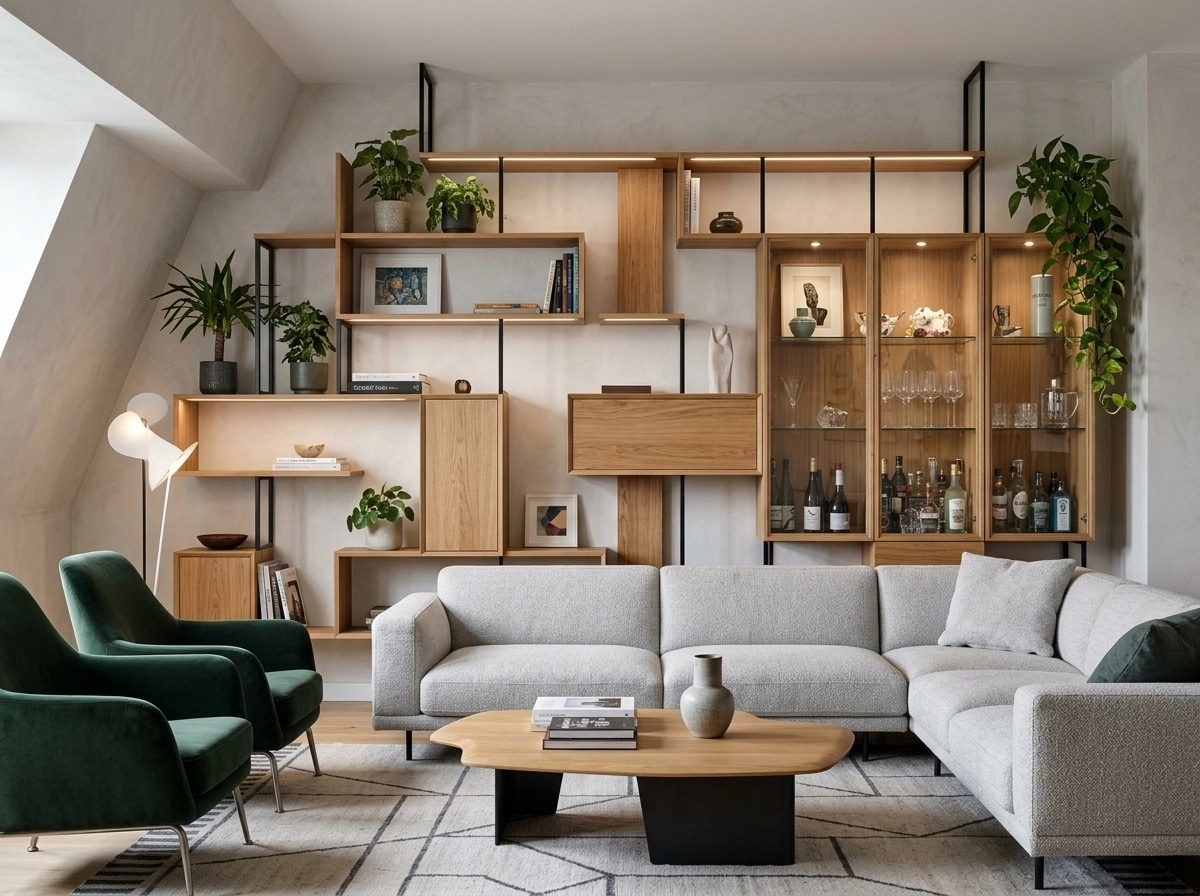 Interior design in Contemporary style — Living Room by GenRoom AI