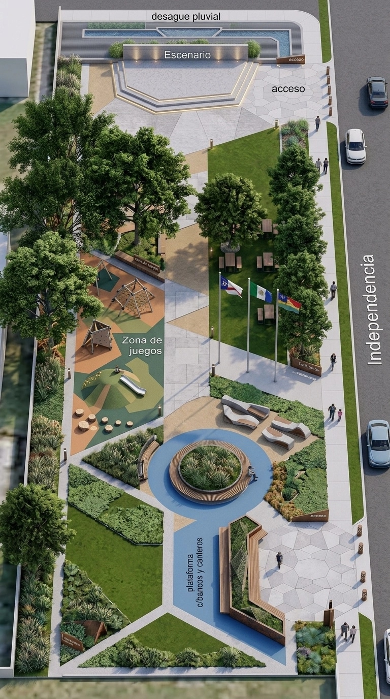 Landscape design in Contemporary Yard style — Yard by GenRoom AI